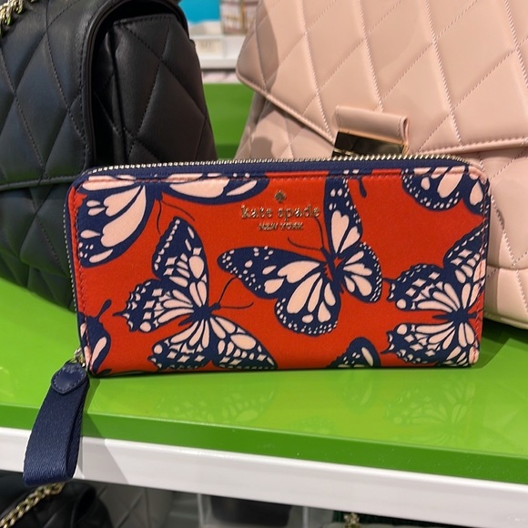 Kate Spade Chelsea Large Continental Wallet The little Better Butterfly Multi - Picture 14 of 16